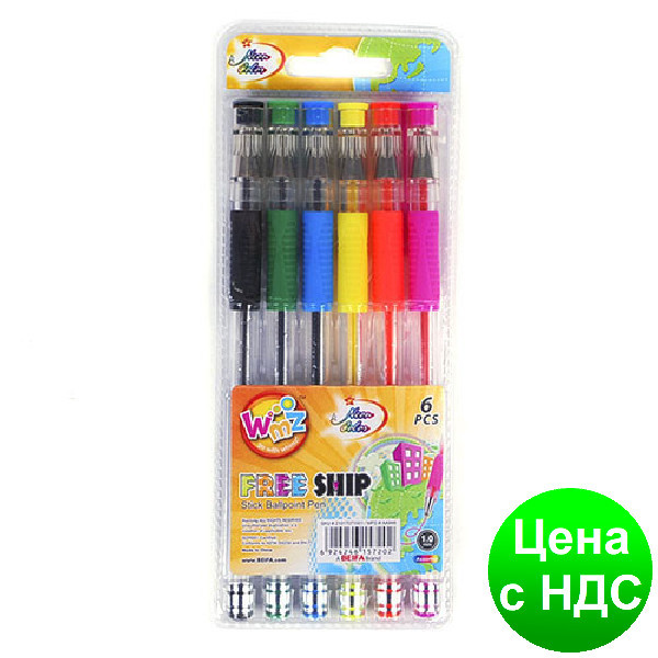 Набор шариковых ручек Beifa AA999-6 (6 цв.)