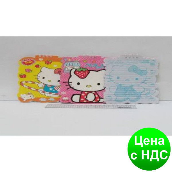 Блокнот на спіралі дитячий BS11670 "Hello Kitty" фігурний, мікс