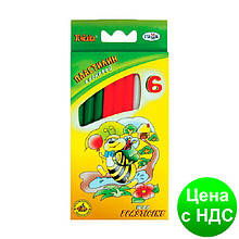 Пластилін восковий 6 кол. Гамма "Бджілка" 73 гр