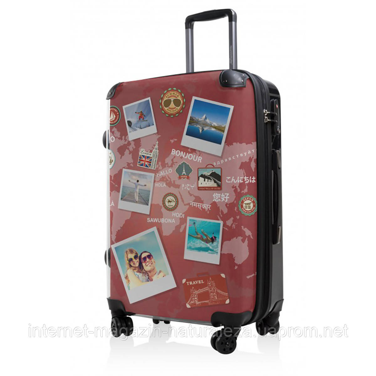 Дорожня валіза Hauptstadtkoffer BLNBAG World Polaroid Midi червона