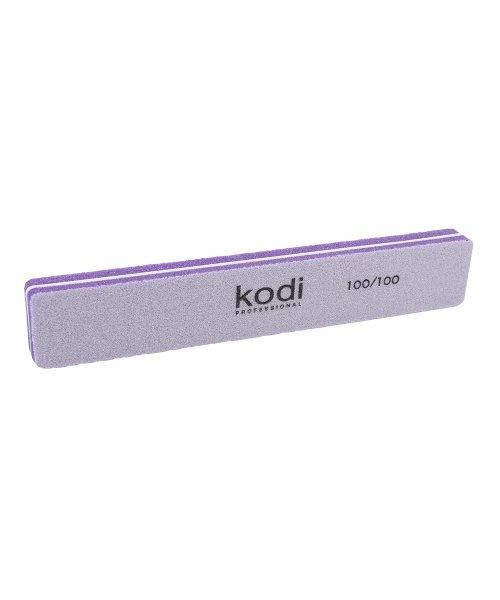 

Баф для ногтей Kodi прямоугольный 100/100 грит, сиреневый