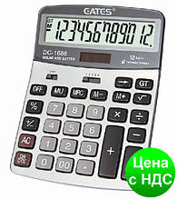 Калькулятор "EATES" DC-1688 (12 разрядный, 2 питания)