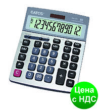 Калькулятор "EATES" BM-12V бухгалтерський (12 розрядний, 2 живлення)
