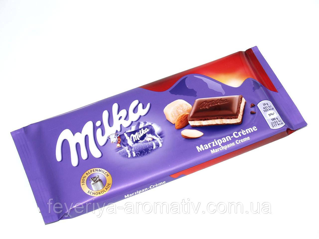 Молочний шоколад Milka Marzipan-Creme, 100гр (Швейцарія)