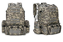 Тактичний Штурмової Військовий Рюкзак з підсумкими на 50-60 літрів (1004-pixel)