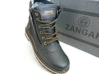 Зимові чоловічі шкіряні черевики Zangak Exclusive високий, фото 1