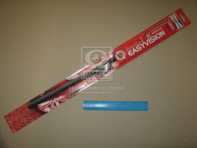 Щітка стеклоочистит. 530 мм безкаркасні крепл. Retro Clip гачок, CHAMPION ER53/B01