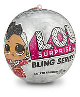 Лялька Лол Сюрприз Новорічна кулька LL L.O.L. Surprise! Bling Dolls Holiday Series Surprise