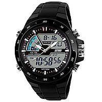 Skmei 1016 shark мужские спортивные часы черные