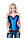 Жіночий корсет LEAKSA атласний блакитного кольору B1635A, фото 5