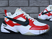 Чоловічі кросівки Nike M2K Tekno x Off-White White/Red A03108-060, фото 2