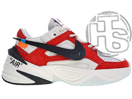 Чоловічі кросівки Nike M2K Tekno x Off-White White/Red A03108-060, фото 2