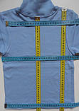Гольф блакитного кольору (100% бавовна), зріст 110-116 см, фото 4