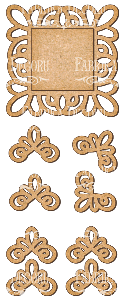 Набір декоративних елементів для шедоубокса No75, фото 1