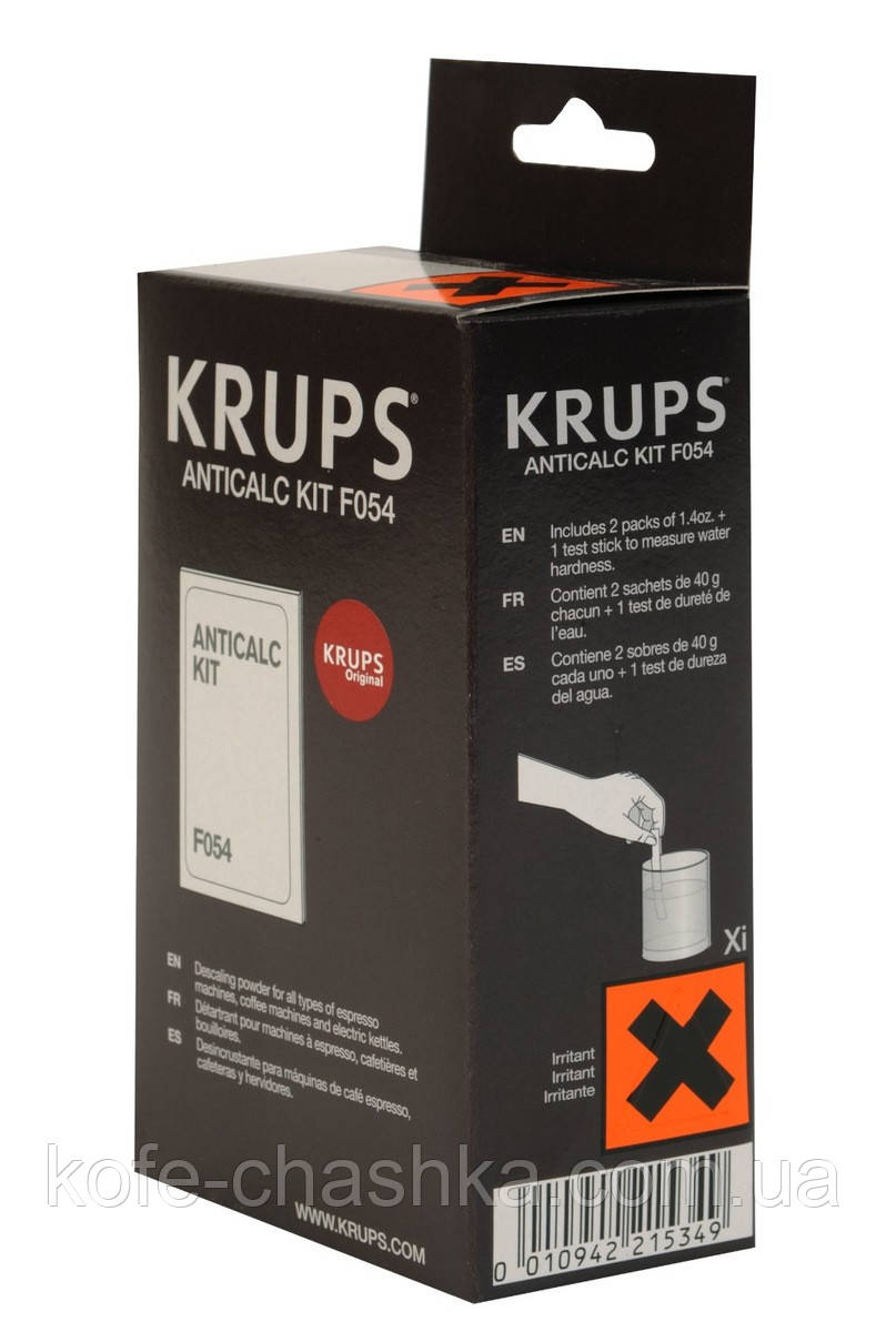 Порошок для видалення накипу Krups F054 (Засіб від накипу , Засіб очищення від накипу для кофемашин Krups)