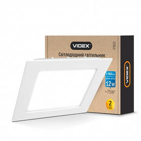 LED світильник VIDEX 12 W VL-DLS-125 white