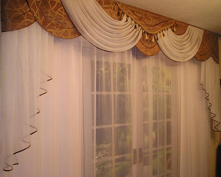 Готовий ламбрекен "Пегас" Коричневий, фото 1