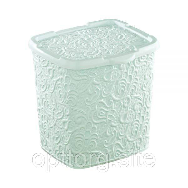 Кошик для білизни Ажур 23х20,5х23 см із кришкою Elif Plastik 383