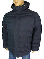 Зимова куртка для чоловіків у великому розмірі Black vinyl BC17-966C 2 # Navy