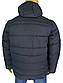 Зимова куртка для чоловіків у великому розмірі Black vinyl BC17-966C 2 # Navy, фото 3