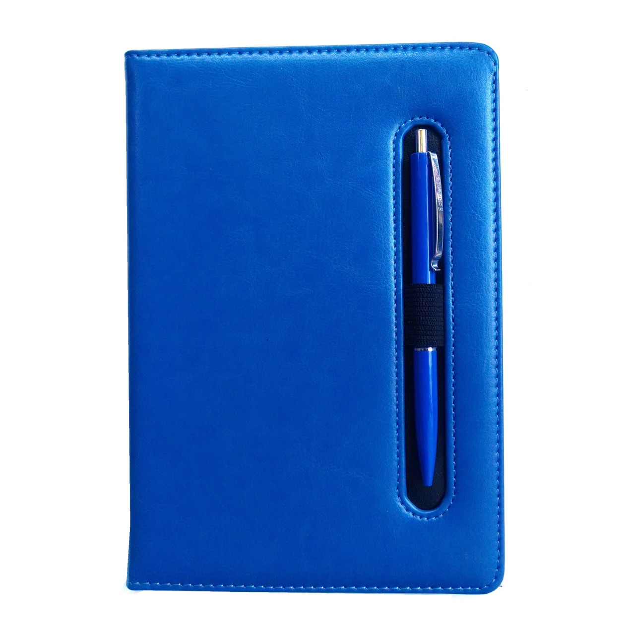 Щоденник недатований з ручкою А5, 150л., клітка №2801, синій
