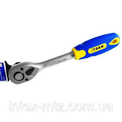 Ключ-трещітка з реверсом S&R 1/4" 72 зубів