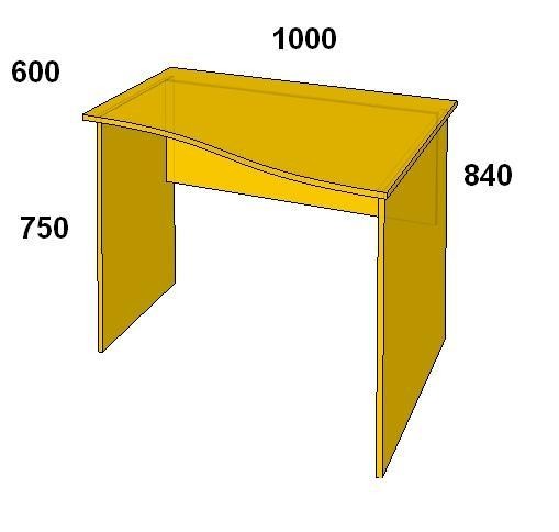 Офисный письменный стол БЮ 106