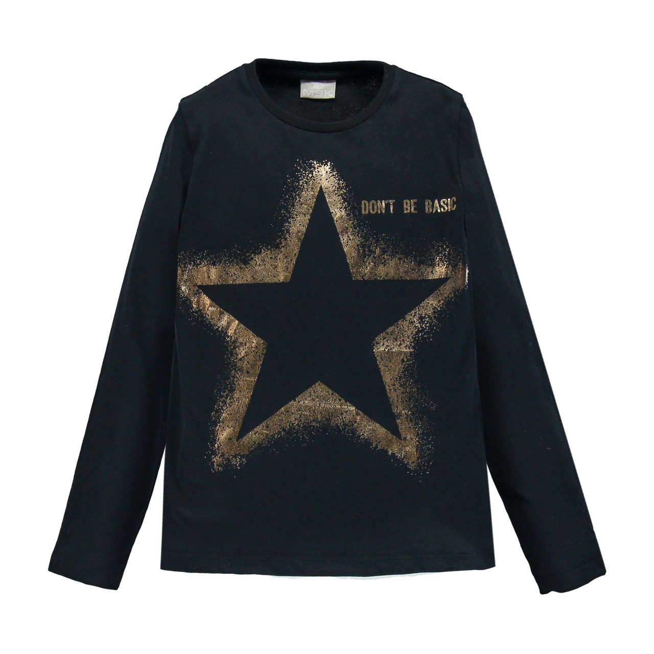 Футболка з довгим рукавом для дівчинки Mek 183MIFL001-995-2 чорний 128