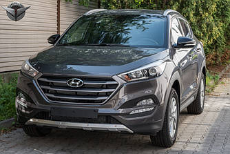 Обвіс Hyundai Tucson TL (15-18) тюнінг накладки на бампера (неіржавка сталь)