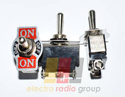 Тумблер KN3(C)-203P (ON-OFF-ON), 6pin, 10A 250VAC