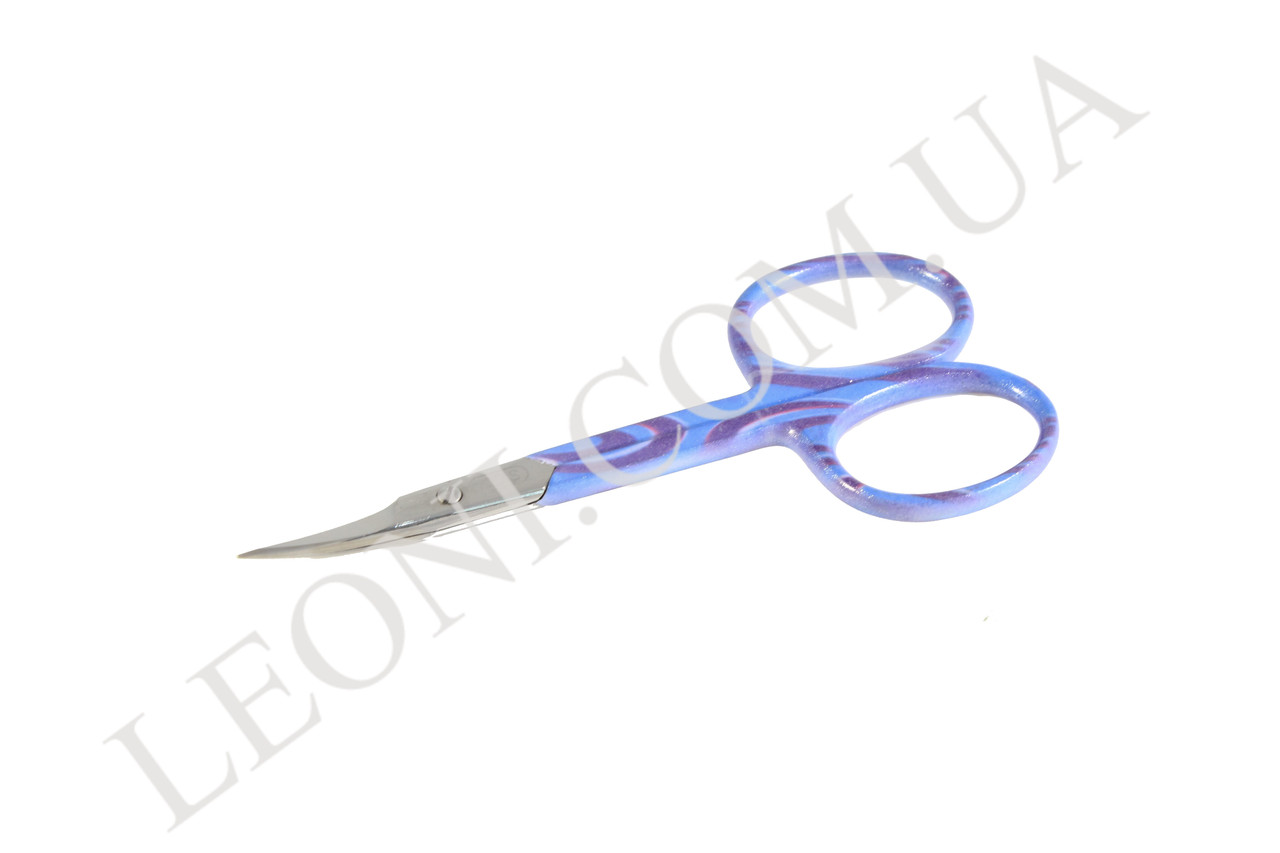 Манікюрні ножиці для кутикули KDS 01-3250 фіолетово-сині  