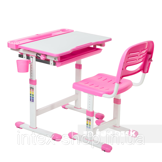 Дитяча парта зі стільчиком FunDesk Cantare Pink