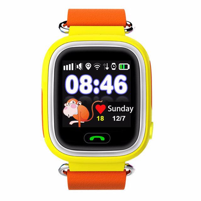 Дитячий розумний годинник Q90 з GPS-трекером і функцією телефона — Orange Smart Watch