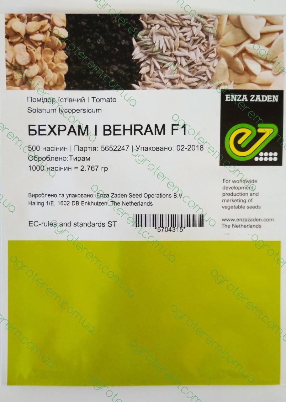 Насіння томату Бехрам F1 (Behram F1) 500н.