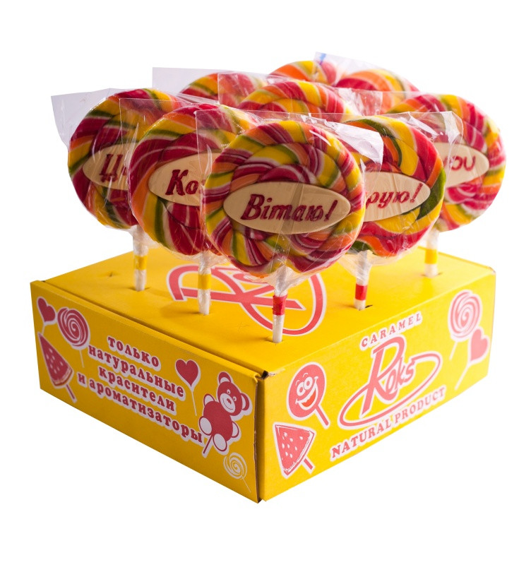 Карамель Льодяники на паличці LOLLYNAMES Roks