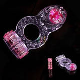 Ерекційне кільце зі стимулятором і вібрацією Crossbow, фото 2