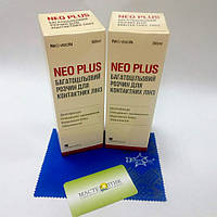 Набір з двох флаконів розчину для лінз, Neo Vision, Neo Plus, 360 ml