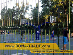 Міцний паркан з сітки для баскетбольного майданчика