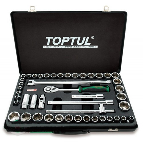Набір інструменту 1/2" (дюйм+метр.) 46 од. TOPTUL GCAD4601, фото 1