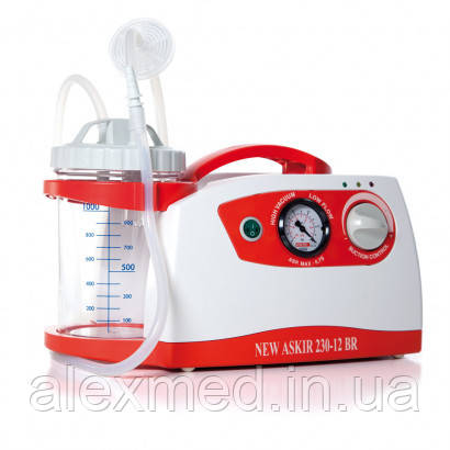 Відсмоктувач медичний, портативний NEW ASKIR 230/12V BR