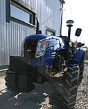 Трактор DW 404АD (40 л.с., 4 циліндри, 4х4, ГУР, дод. вантажі, колеса 7.50-16/11.2-24 2-диск.зчеплення), фото 2
