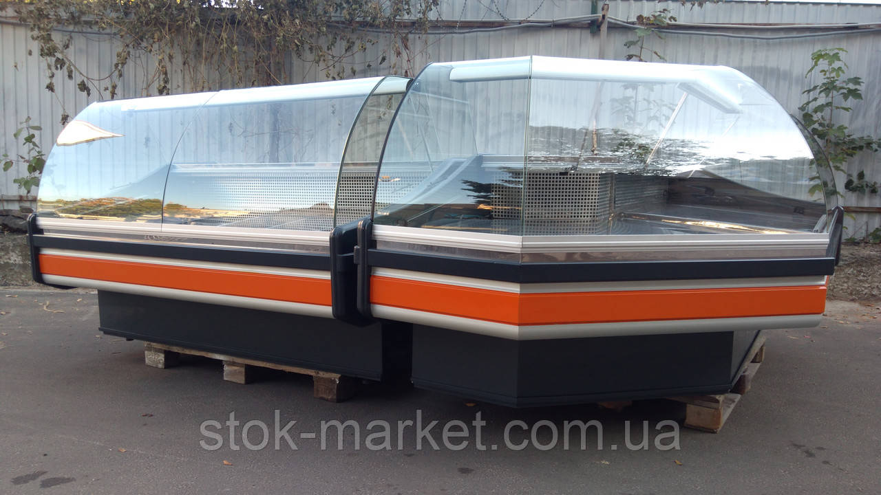 Лінія вітрин Cold бу.. холодильні вітрини 1,55 м., 1,85 м., 2,60 м. б/у, фото 1