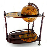 Глобус бар напольный со столиком 330 мм коричневый 33035R