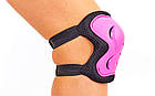 Захист дитячий наколінники, налокітники, рукавички SK-6328BKP-M (р-р M-8-12 років, чорний-рожевий), фото 5