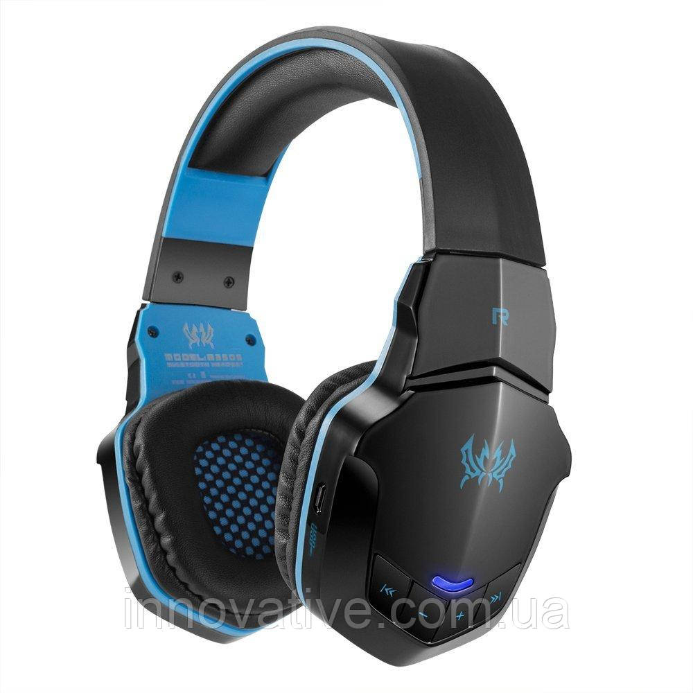 Бездротові Bluetooth-навушники Kotion Each B3505 з автономністю до 10 годин (Чорно-синій)