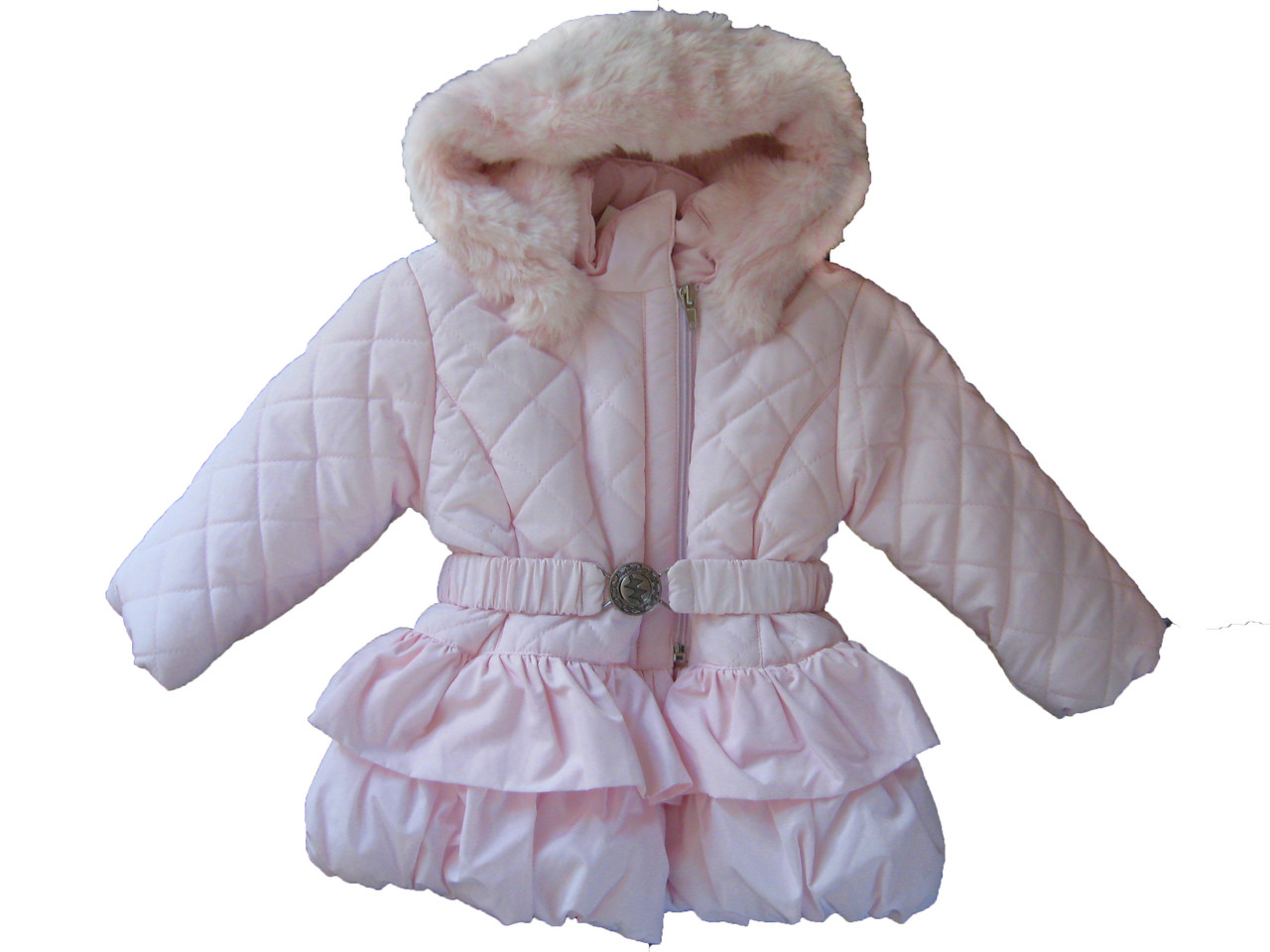 Зимова курточка для дівчинки Ceremony by Wojcik 4600 рожева 80