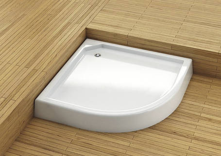 Півкруглий душовий піддон Aquaform Standard дрібний з інтегрованим корпусом 90x90, фото 2