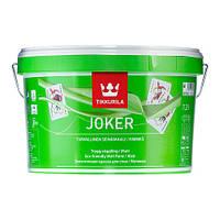 Tikkurila JOKER база А 2,7 л белая - интерьерная матовая краска для стен и потолков А 2,7 л, Тикурила Джокер