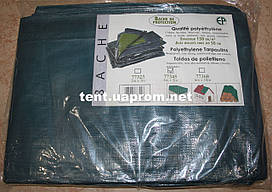 Тент Тарпаулін 150 г/м2 ущільнений зелений/синій