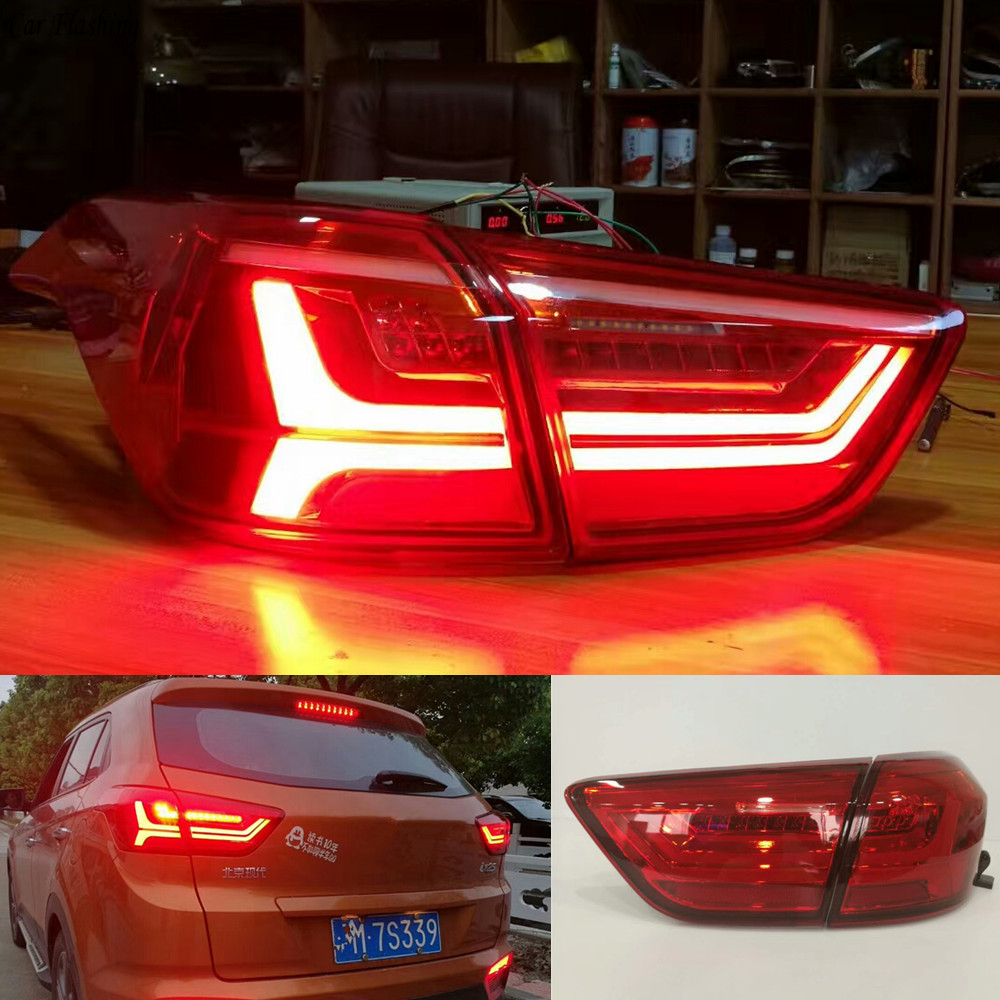 Діодні ліхтарі Led тюнінг оптика Hyundai Creta ix25 стиль ауді, фото 1